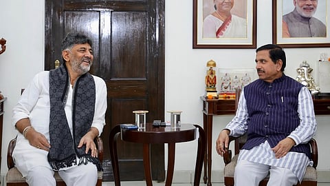 CM DK Shivakumar and Pralhad joshi