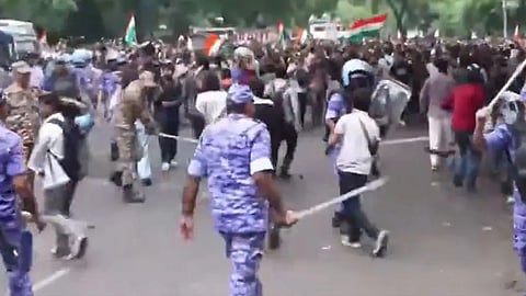 Police Lathicharge