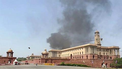 Six fire trucks rush to douse blaze at Delhi's North Block