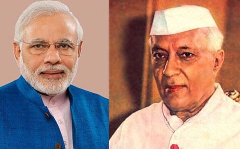 ನರೇಂದ್ರಮೋದಿ-ಜವಹರ್ ಲಾಲ್ ನೆಹರು