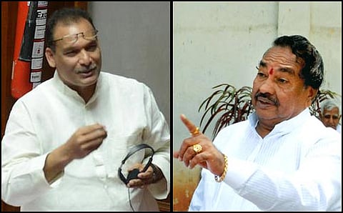 ಮಾಜಿ ಉಪ ಮುಖ್ಯಮಂತ್ರಿ ಕೆ.ಎಸ್.ಈಶ್ವರಪ್ಪ ಮತ್ತು ಕಾಂಗ್ರೆಸ್ ಎಂಎಲ್‌ಸಿ ಐವಾನ್ ಡಿಸೋಜಾ