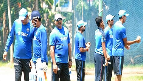 ಅಭ್ಯಾಸನಿರತ ಭಾರತ ತಂಡ
