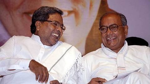 ಮುಖ್ಯಮಂತ್ರಿ ಸಿದ್ದರಾಮಯ್ಯ ಹಾಗೂ ರಾಜ್ಯ ಕಾಂಗ್ರೆಸ್ ಉಸ್ತುವಾರಿ ದಿಗ್ವಿಜಯ್ ಸಿಂಗ್ (ಸಂಗ್ರಹ ಚಿತ್ರ)