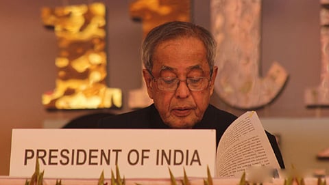 ರಾಷ್ಟ್ರಪತಿ ಪ್ರಣಬ್ ಮುಖರ್ಜಿ (ಸಂಗ್ರಹ ಚಿತ್ರ)