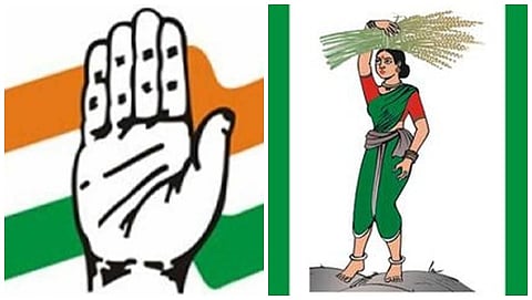 ಕಾಂಗ್ರೆಸ್ ಮತ್ತು ಜೆಡಿಎಸ್ ಪಕ್ಷದ ಚಿಹ್ನೆ