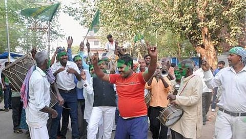 ಆರ್‌ಜೆಡಿ ಕಾರ್ಯಕರ್ತರು