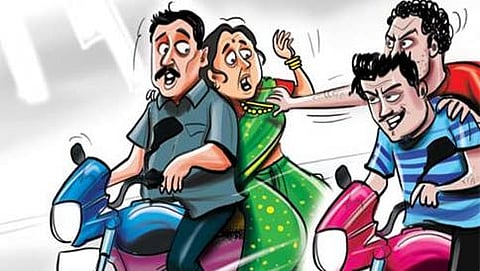 ನಗರದಲ್ಲಿ ಮುಂದುವರೆದ ಸರಗಳ್ಳತನ (ಸಾಂದರ್ಭಿಕ ಚಿತ್ರ)