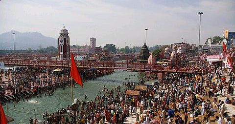 ಕುಂಭಮೇಳದ ಒಂದು ದೃಶ್ಯ