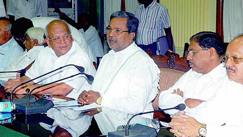 ಮುಖ್ಯಮಂತ್ರಿ ಸಿದ್ದರಾಮಯ್ಯ ಮತ್ತು ಕೆಪಿಸಿಸಿ ಅಧ್ಯಕ್ಷ ಪರಮೇಶ್ವರ (ಸಂಗ್ರಹ ಚಿತ್ರ)