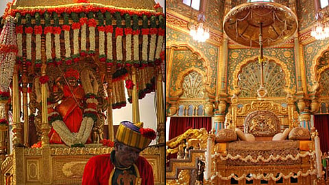 ಮೈಸೂರು ಸಿಂಹಾಸನ ಮತ್ತು ಅಂಬಾರಿ (ಸಂಗ್ರಹ ಚಿತ್ರ)