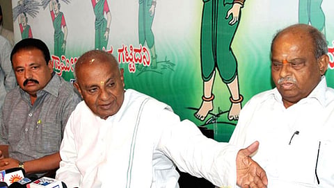 ಜೆಡಿಎಸ್ ಮುಖ್ಯಸ್ಥ ಎಚ್ ಡಿ ದೇವೇಗೌಡ (ಸಂಗ್ರಹ ಚಿತ್ರ)