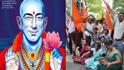 ವಿಷ್ಣುವಿನ ಅವತಾರದಲ್ಲಿ ಅಮೆಜಾನ್ ಮುಖ್ಯಸ್ಥ ಜೆಫ್ ಬಿಜೋಸ್