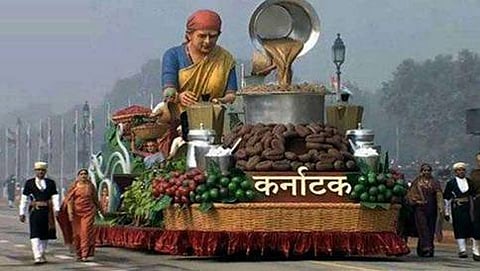 ದೆಹಲಿಯ ರಾಜಪಥದಲ್ಲಿ ಕರ್ನಾಟಕದ ಕಾಫಿ ನಾಡಿನ ಸ್ತಬ್ದಚಿತ್ರ
