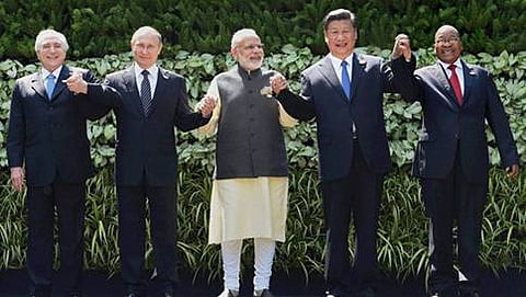 ಬ್ರಿಕ್ಸ್ ನಾಯಕರೊಂದಿಗೆ ಪ್ರಧಾನಿ ನರೇಂದ್ರ ಮೋದಿ
