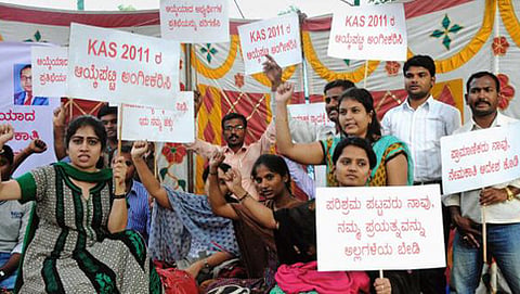 ಕೆಪಿಎಸ್ ಸಿ ಹೋರಾಟ (ಸಂಗ್ರಹ ಚಿತ್ರ)