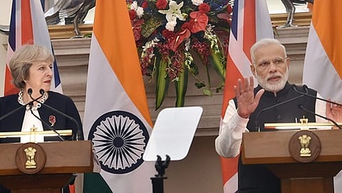 ನರೇಂದ್ರ ಮೋದಿ- ಥೆರೆಸಾ ಮೇ ಜಂಟಿ ಸುದ್ದಿಗೋಷ್ಠಿ