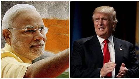 ಪ್ರಧಾನಿ ನರೇಂದ್ರ ಮೋದಿ ಮತ್ತು ಅಮೆರಿಕಾ ಅಧ್ಯಕ್ಷ ಡೊನಾಲ್ಡ್ ಟ್ರಂಪ್