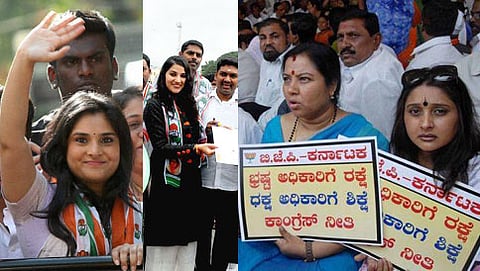 ಉಪಚುನಾವಣಾ ಪ್ರಚಾರದಲ್ಲಿ ನಟ-ನಟಿಯರು (ಸಂಗ್ರಹ ಚಿತ್ರ)