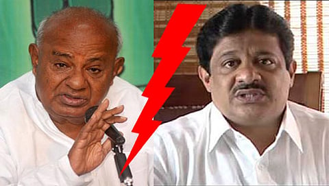 ಜೆಡಿಎಸ್ ವರಿಷ್ಠ ದೇವೇಗೌಡ ಹಾಗೂ ಶಾಸಕ ಜಮೀರ್ ಅಹ್ಮದ್ ಖಾನ್