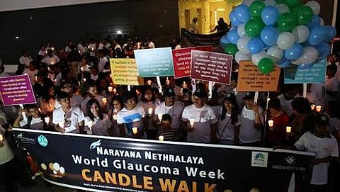 ಗ್ಲಾಕೋಮಾ ರೋಗದ ಕುರಿತು ಜಾಗೃತಿಗಾಗಿ ದೀಪದ ನಡಿಗೆ