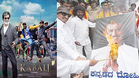 ಬೆಂಗಳೂರಿನಲ್ಲಿ ರಜನಿಕಾಂತ್ ವಿರುದ್ಧ ಪ್ರತಿಭಟನೆ (ಸಂಗ್ರಹ ಚಿತ್ರ)