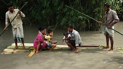 ಅಸ್ಸಾಂ ಪ್ರವಾಹದ ಒಂದು ದೃಶ್ಯ