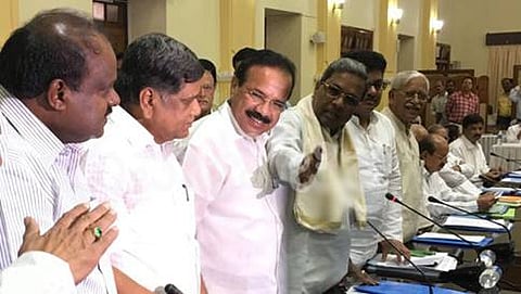ಸರ್ವಪಕ್ಷ ಸಭೆಯಲ್ಲಿ ಎಚ್.ಡಿಕೆ, ಜಗದೀಶ್ ಶೆಟ್ಟರ್, ಸದಾನಂದಗೌಡ ಹಾಗೂ ಸಿದ್ದರಾಮಯ್ಯ
