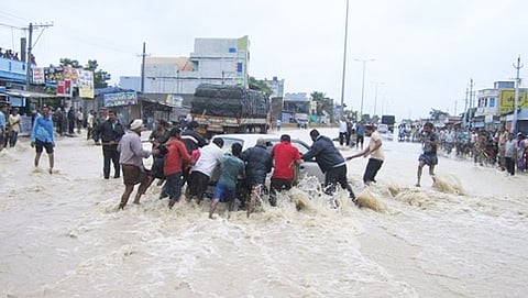 ಗುಂಟೂರಿನಲ್ಲಿ ಭಾರಿ ಮಳೆ (ಸಂಗ್ರಹ ಚಿತ್ರ)