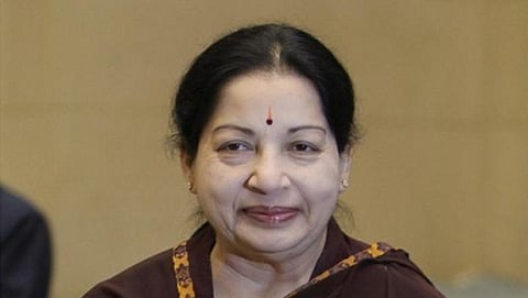 ತಮಿಳುನಾಡಿನ ಮುಖ್ಯಮಂತ್ರಿ ಜೆ ಜಯಲಲಿತಾ