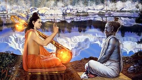 ನಾರದ ಮಹರ್ಷಿ- ವಾಲ್ಮೀಕಿಗಳ ಸಂಭಾಷಣೆ( ಸಾಂಕೇತಿಕ ಚಿತ್ರ)