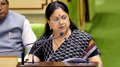 ರಾಜಸ್ತಾನ ರಾಜ್ಯ ಮುಖ್ಯಮಂತ್ರಿ ವಸುಂದರಾ ರಾಜೆ