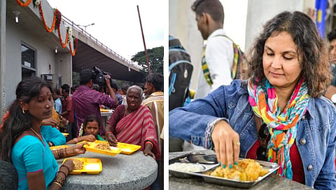 ಇಂದಿರಾ ಕ್ಯಾಂಟೀನ್ ನಲ್ಲಿ ಬಿಬಿಸಿ ವರದಿಗಾರ್ತಿ ಗೀತಾ ಪಾಂಡೆ