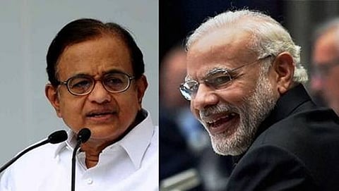 ಕಾಂಗ್ರೆಸ್ ನಾಯಕ ಪಿ.ಚಿದಂಬರಂ ಹಾಗೂ ಪ್ರಧಾನಮಂತ್ರಿ ನರೇಂದ್ರ ಮೋದಿ
