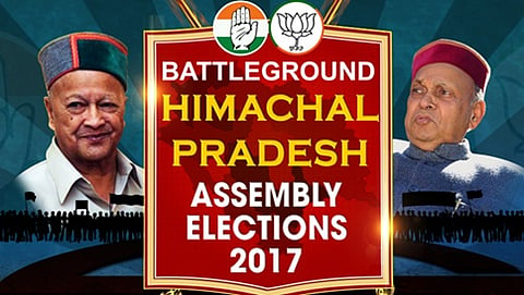 ಭಾರತೀಯ ಜನತಾ ಪಾರ್ಟಿಯ ಪ್ರೇಮ್ ಕುಮಾರ್ ದುಮ್ಹಲ್ ಮತ್ತು ಮುಖ್ಯಮಂತ್ರಿ ವೀರಭದ್ರ ಸಿಂಗ್