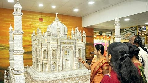 ಶಂಖದಲ್ಲಿ ಅರಳಿದ ತಾಜ್ ಮಹಲ್