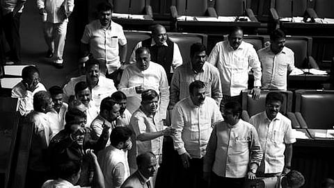 ಬಿಜೆಪಿ ಸದಸ್ಯರ ಪ್ರತಿಭಟನೆ