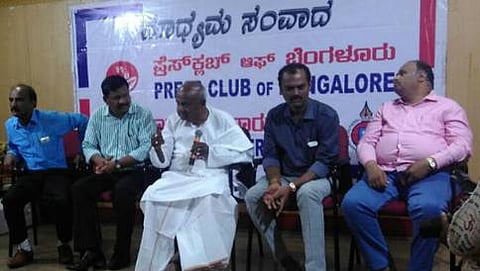 ಮಾಧ್ಯಮ ಸಂವಾದದಲ್ಲಿ ದೇವೇಗೌಡ