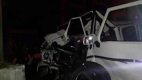 ಅಪಘಾತಕ್ಕೀಡಾದ ಕಾರು