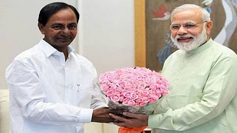 ಟಿಆರ್ ಎಸ್ ಮುಖ್ಯಸ್ಥ ಕೆ.ಚಂದ್ರಶೇಖರ್ ರಾವ್ - ಪ್ರಧಾನಿ ನರೇಂದ್ರ ಮೋದಿ