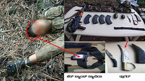 ಯೋಧನ ಬಳಿ ದೊರೆತ ಶಸ್ತ್ರಾಸ್ತ್ರ