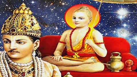 ಬಲಿಚಕ್ರವರ್ತಿ-ವಾಮನ(ಸಾಂಕೇತಿಕ ಚಿತ್ರ)