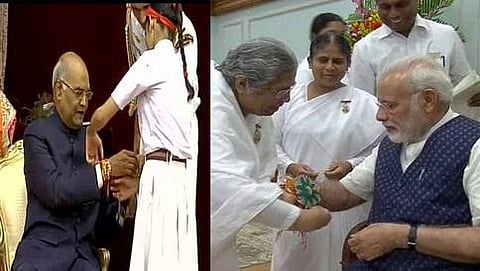 ರಕ್ಷಾ ಬಂಧನ: ಪ್ರಧಾನಿ ಮೋದಿಗೆ ರಾಖಿ ಕಟ್ಟಿದ ಬೃಂದಾವನ ವಿಧವೆಯರು, ವಿದ್ಯಾರ್ಥಿಗಳು