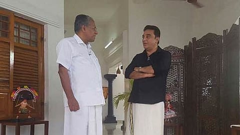 ಕೇರಳ ಸಿಎಂ ಪಿಣರಾಯಿ ವಿಜಯನ್ ರೊಂದಿಗೆ ನಟ ಕಮಲ್ ಹಾಸನ್