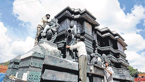 ಜಂಬೂಸವಾರಿಗೆ ಸಿದ್ಧಗೊಳ್ಳುತ್ತಿರುವ ಮೈಸೂರು