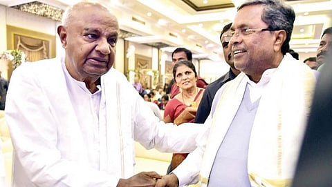ಹೆಚ್ ಡಿ ದೇವೇಗೌಡ-ಸಿದ್ದರಾಮಯ್ಯ