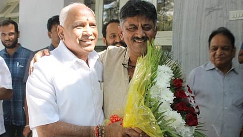 ಬಿಎಸ್ ಯಡಿಯೂರಪ್ಪ, ಡಿ ಕೆ ಶಿವಕುಮಾರ್ ಭೇಟಿ