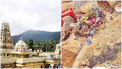 ಮಹದೇಶ್ವರ ಬೆಟ್ಟದಲ್ಲಿನ ತ್ಯಾಜ್ಯ ಚಿತ್ರ