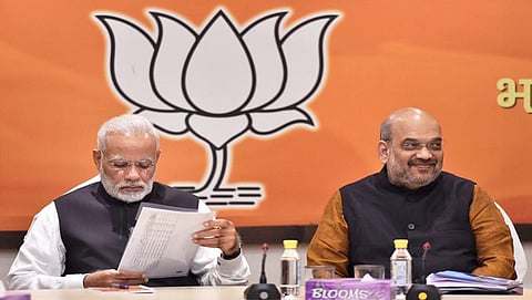 ಪ್ರಧಾನಿ ನರೇಂದ್ರ ಮೋದಿ ಮತ್ತು ಅಮಿತ್ ಶಾ