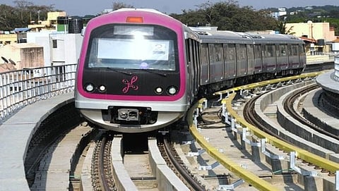 ನಮ್ಮ ಮೆಟ್ರೋ ರೈಲಿನ (ಸಾಂದರ್ಭಿಕ ಚಿತ್ರ)
