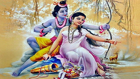 ಅಂದಿನಿಂದಿಂದಿನ ವರೆಗೆ ಸಾವಿರಾರು ಜನ್ಮಗಳನ್ನೆತ್ತಿ  ಇದೀಗ ಅಲ್ಲಿ ಅಯೋಧ್ಯೆಯಲ್ಲಿದ್ದಾಳೆ, ನೋಡು...!